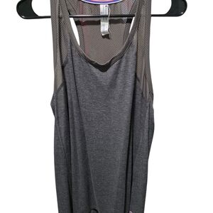Champion Women's Charcoal Gray Mesh-Back Athletic Tank